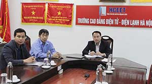 Nhà trường làm việc trực tuyến với Công ty TNHH Tradewater – Hoa Kỳ